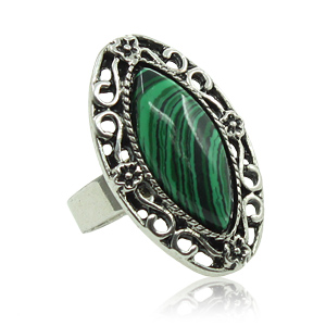 Кольцо из малахита