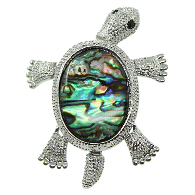 брошь с перламутром