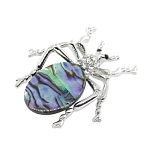 Брошь "Жук бронзовка" гелиотис