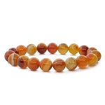 Сердолик светлый (Ботсвана) 10мм браслет "Классика" 17см