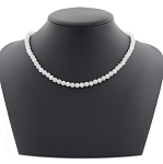  Бусы натуральный лунный камень прозрачный (Индия) 6мм, бусы 46см без узелка