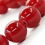 Коралл красный (имитация) 10мм, браслет "Классика" длина 18см