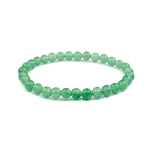 Кварц зелёный 6мм, браслет "Классика" длиной 17см