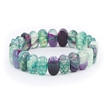 Браслет "Атика" из агата зеленого с фиолетовым