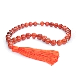 Четки сердолик круглые 12мм с хвостиком