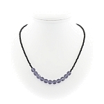 Александрит "Баланс", круглые гранёные 8мм, бусы длиной 48...53см.