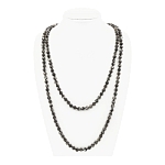 Перламутр черный (Индонезия) круглый 6мм, бусы длиной 146см