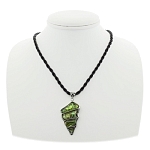 Кулон перламутр "Морская ракушка" гелиотис  на витом шнурке