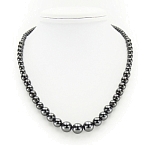 Гематит "Алекса" разноразмерные бусины 6...12мм, бусы длиной 46см