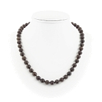 Гранат альмандин (Россия), круглые 7мм, бусы 45..50см