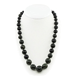 Бусы змеевик "Кармен-2",  разноразмерные 8..18мм, средние 51см