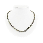 Турмалин, "Россыпь", галька разноразмерная, бусы 45..50см