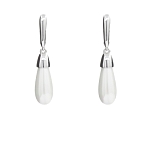 Серьги "Каппи" майорка белая