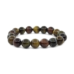 Браслет "Классика" mix тигровый, соколиный и бычий глаз, 10мм