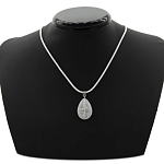 Кулон "Дивия" капля, кварц белый матовый