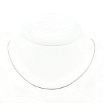 Цепочка с родированным покрытием, диаметр 1мм, короткая 45см