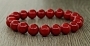 Коралл красный (имитация) 10мм, браслет "Классика" длина 18см