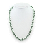 Бусы зеленый кварц, круглые 8мм, короткие 46см и 50см