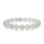 Лунный камень прозрачный (Индия) 10мм, браслет "Классика" длиной 17см